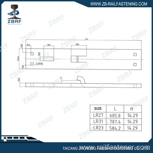 Hook twin tie plate for switches